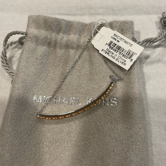 Michael Kors Sterling Silver MK Monogram Slider Bracelet - Picture 5 of 6